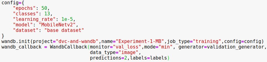 Wandb Project Configuration